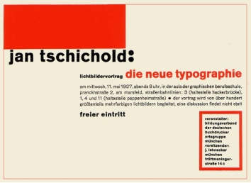 Biography and Typography of Jan Tschichold.