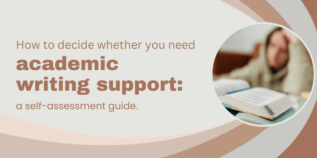Student considering academic writing support