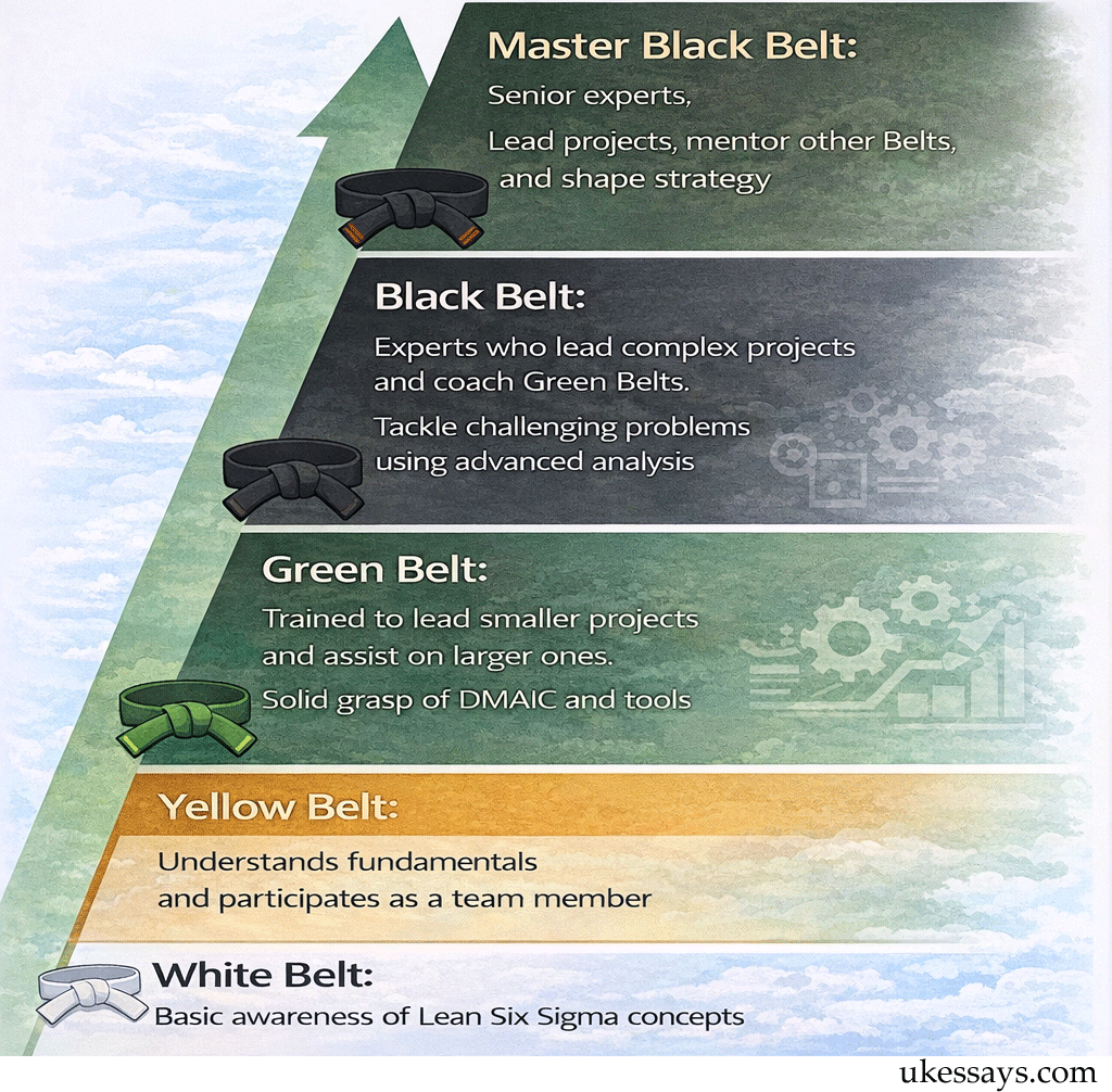 Lean six sigma belt system